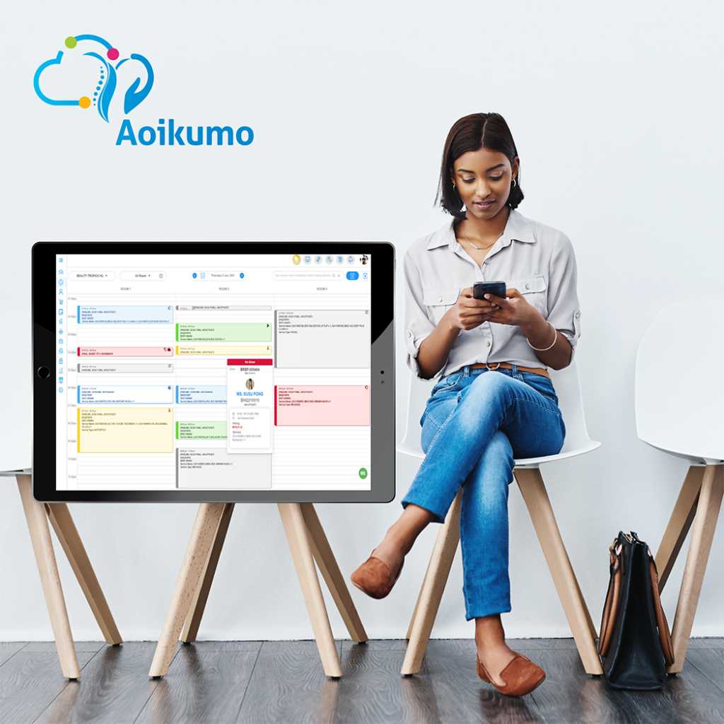 Aoikumo is a revolutionary all-in-one, cloud-based POS and scheduling system designed for aesthetic clinics and beauty centres.